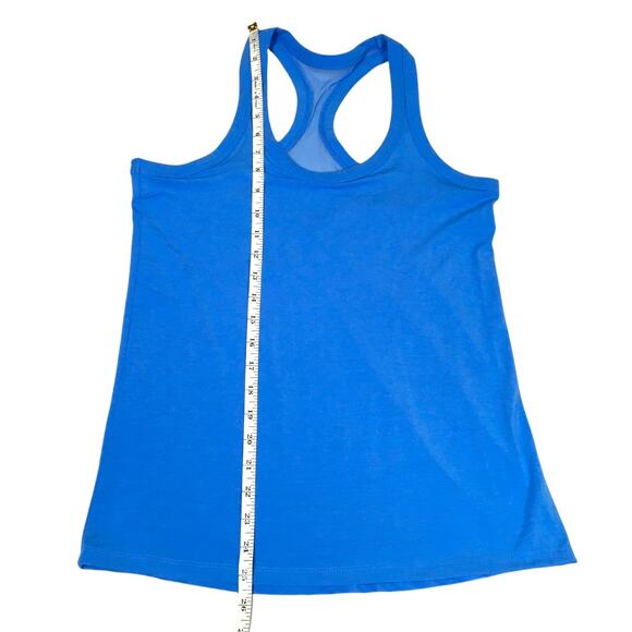 Athletic Works Tank Top Blue Sleeveless Racerback Mesh Back Activewear Womens XS - Picture 5 of 6
